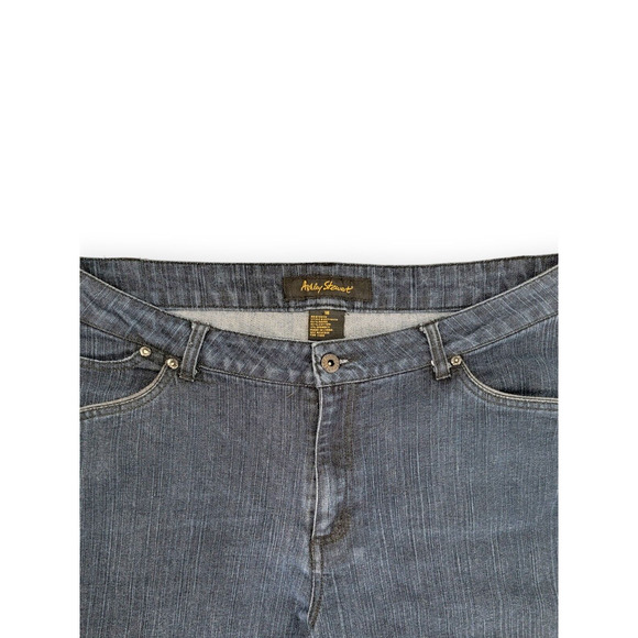 Ashley Stewart Womens Plus 16 Wide Leg Jeans Dark Wash‎ Stretch Denim Casual - Picture 3 of 4